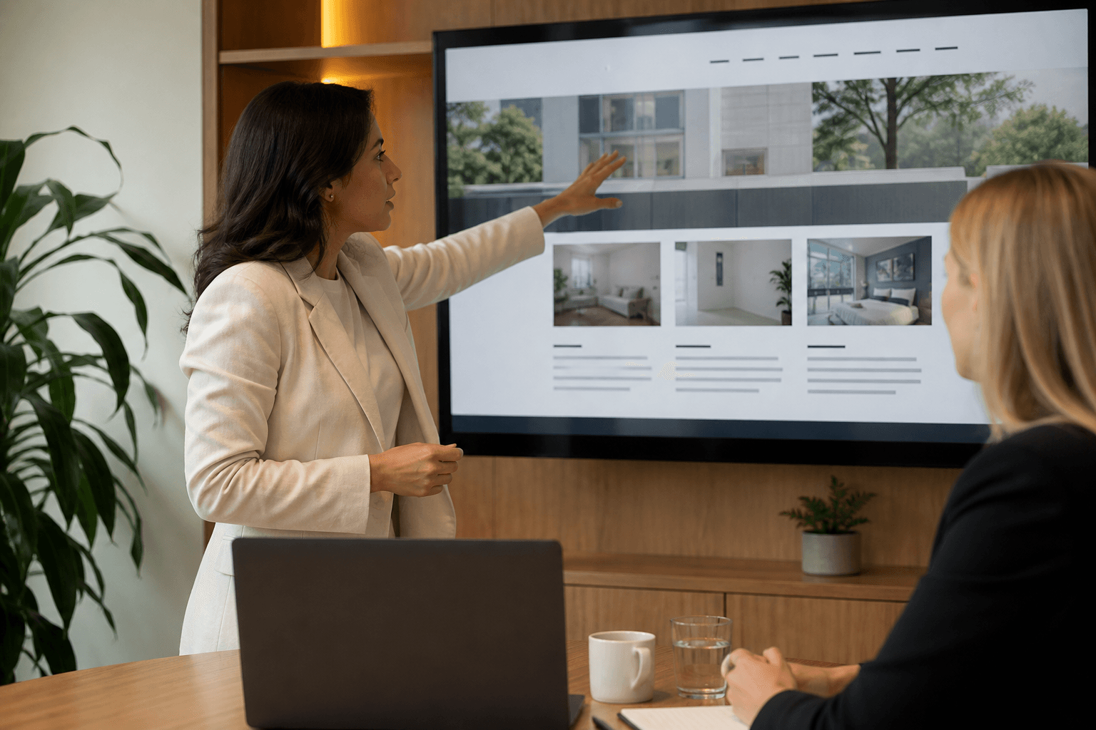 Presenting a finished website