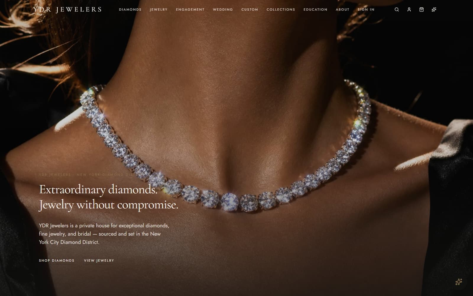 YDR Jewelers website